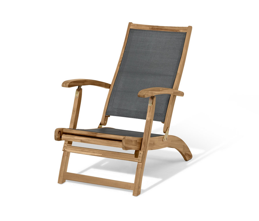 Lehátko »Lenja« s výsuvnou podnožkou na bílém pozadí.