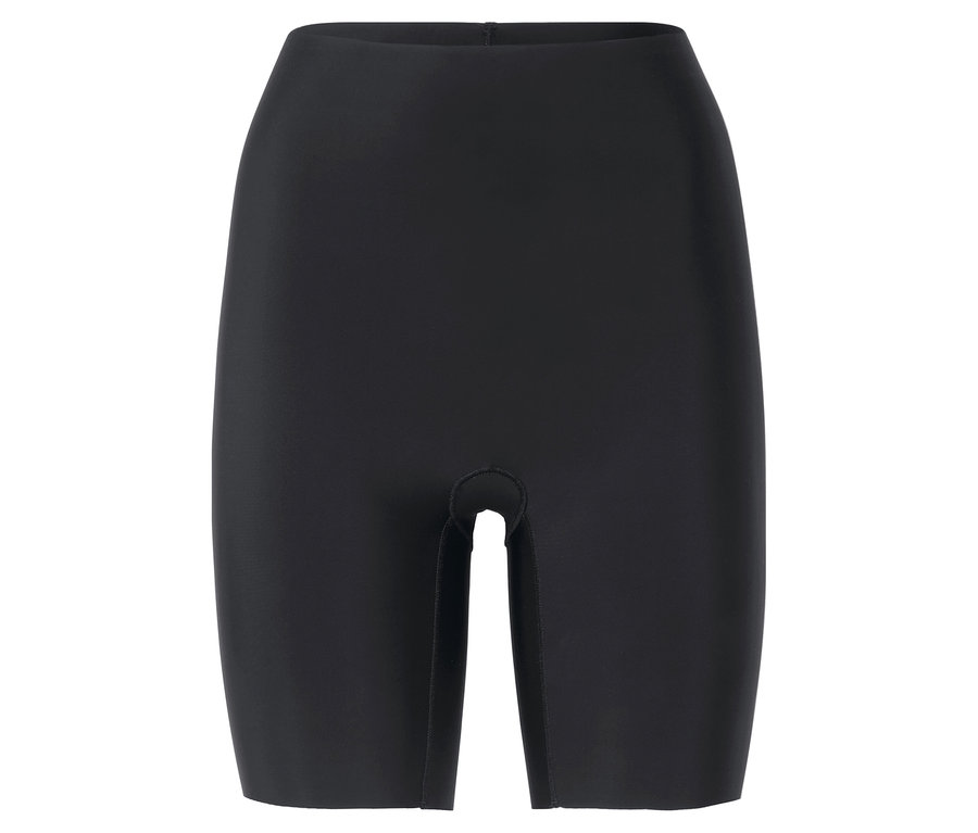 Černé tvarovací šortky na bílém pozadí.