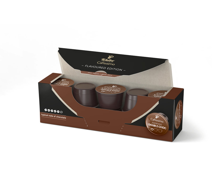 Balení kapslí Cafissimo Flavoured Espresso – Double Choc.
