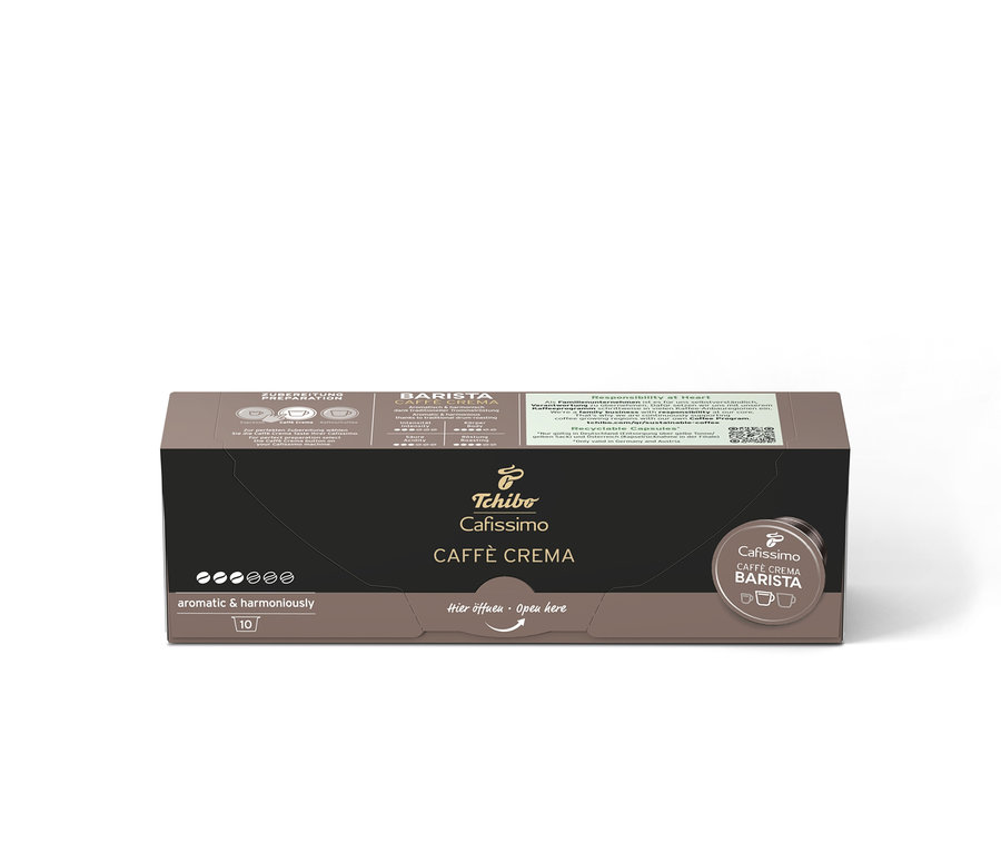 Balení kapslí Cafissimo BARISTA Caffè Crema.