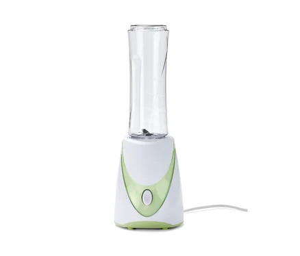Mixér na smoothie, 250 W, s průhlednou nádobou.