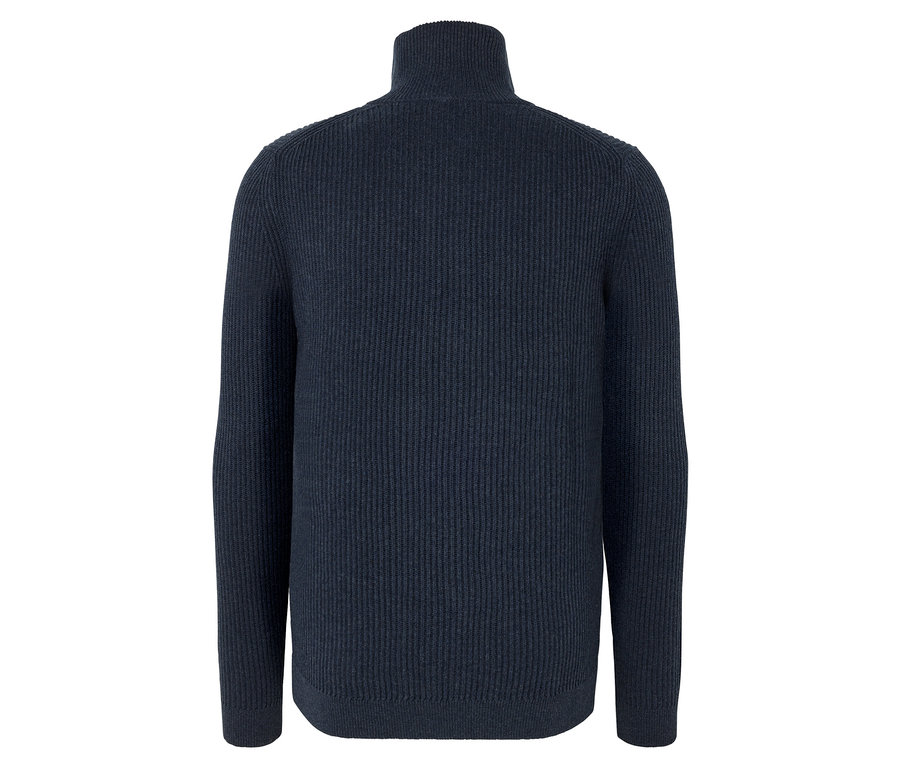 Pletený svetřík, námořnická modrá s melírem.