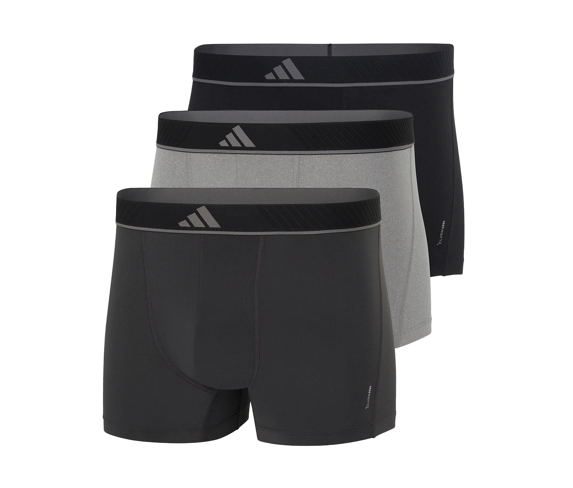 Boxerky adidas Active Micro Flex, 3 ks, šedá