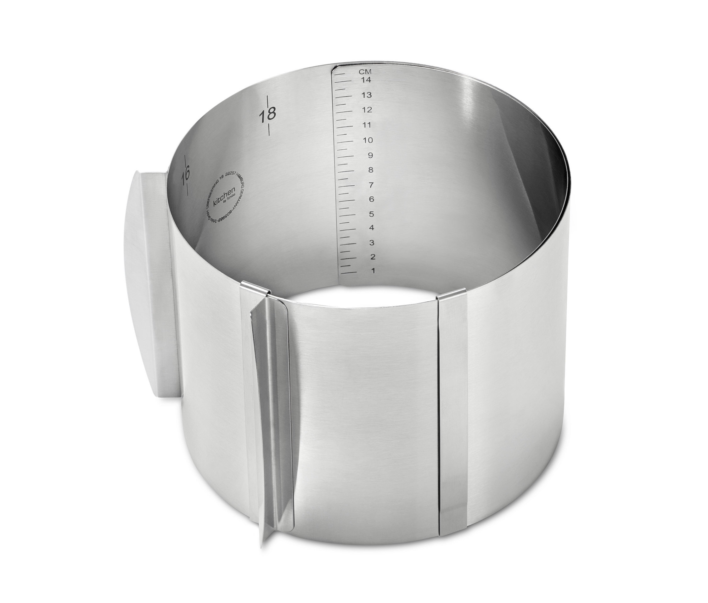 Detail nerezové formy na dort.