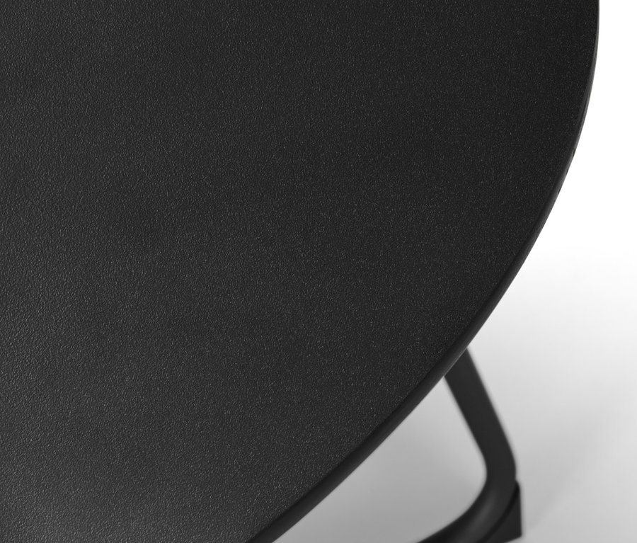 Detail kulatého zahradního stolu »Jara« s materiálem Duraboard.