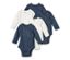 Rostoucí body pro miminka, 5 ks, modrá - 3x středně modrá, 2x bílá
