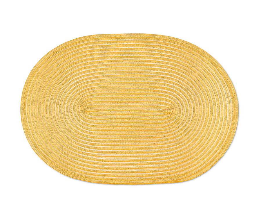 Žluté oválné prostírání, 1 ks.