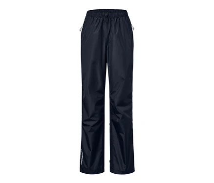 Tmavě modré high-tech kalhoty do deště, unisex.
