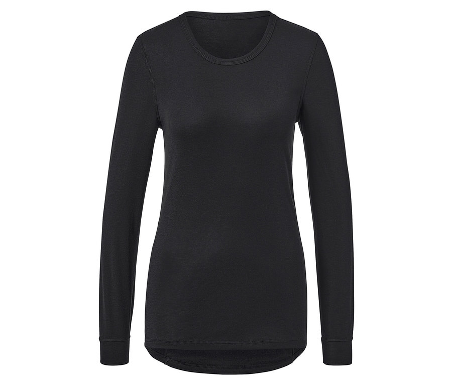 Černé funkční termoprádlo s dlouhým rukávem.