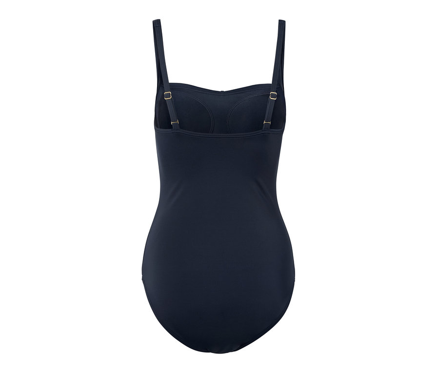 Modré tvarující plavky.