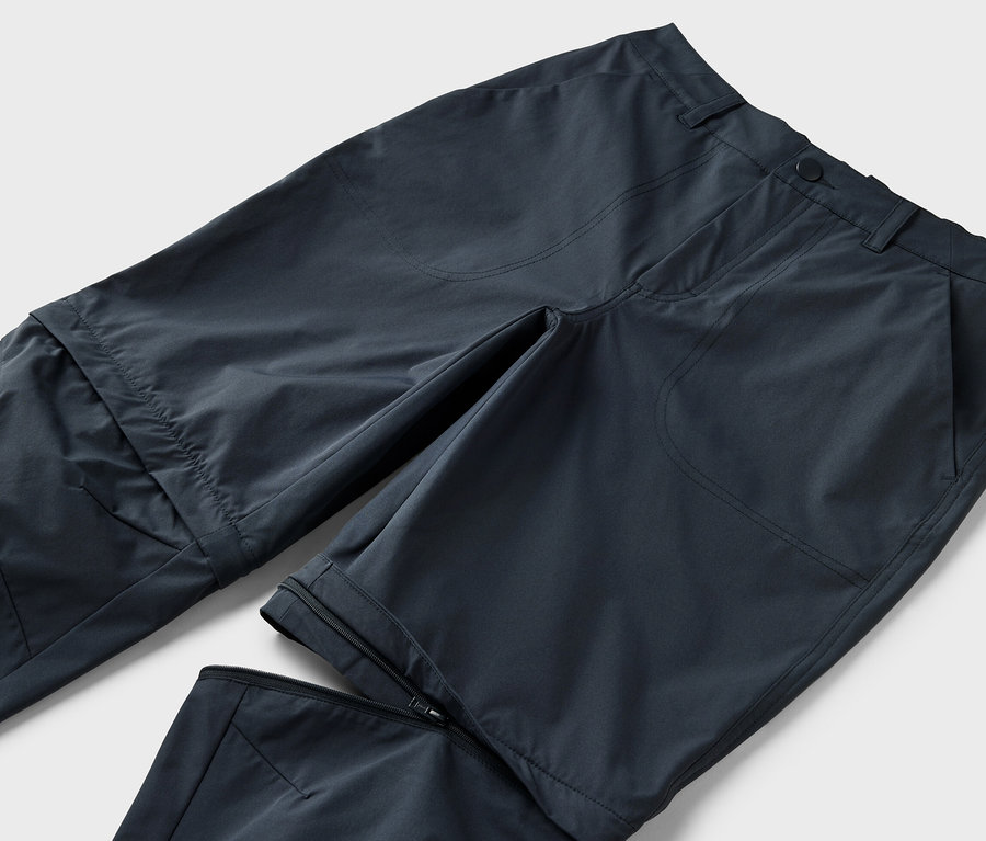 Modré funkční kalhoty 2 v 1.