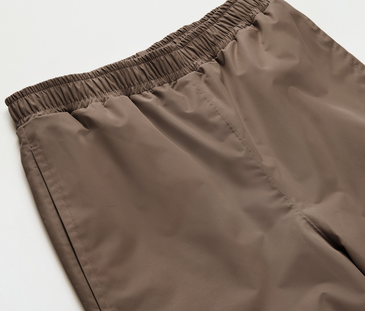 Detail dětských kalhot do deště.