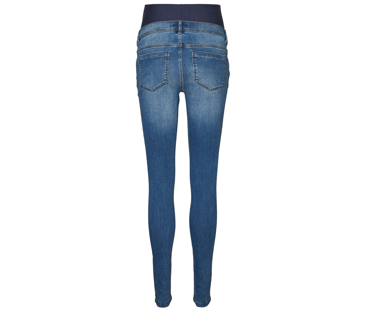 Zadní pohled na džíny MAMALICIOUS MLMILA SLIM MEDIUM BLUE JEANS A. NOOS.