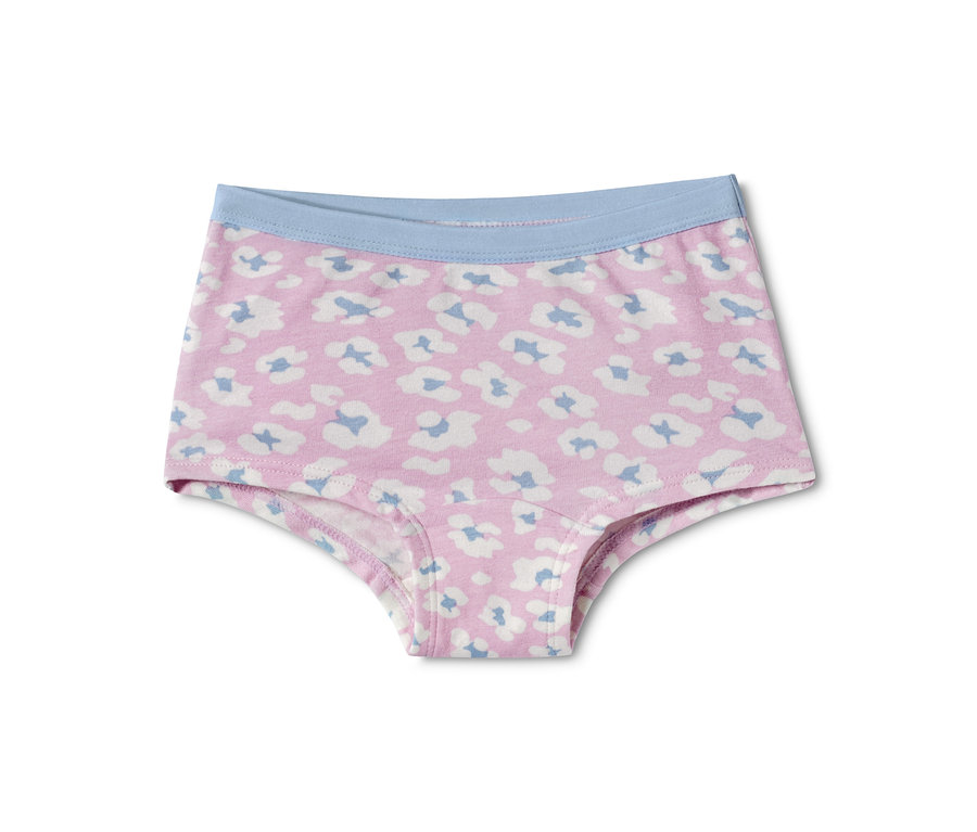 Fialové kalhotky se zvířecím potiskem, 3 ks