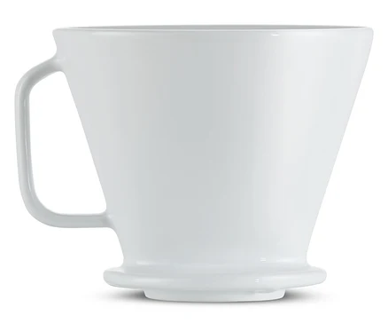 Bílý ruční kávový filtr vel. 4.