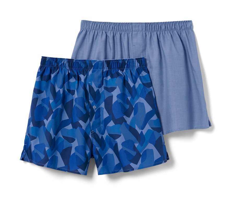 Dvoje tkané boxerky.