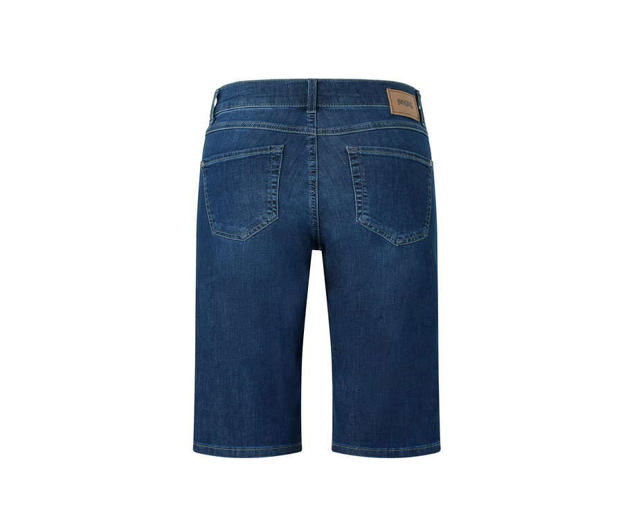 Zadní pohled na džíny Angels »Bermuda Turn-Up«, straight fit, mid blue.