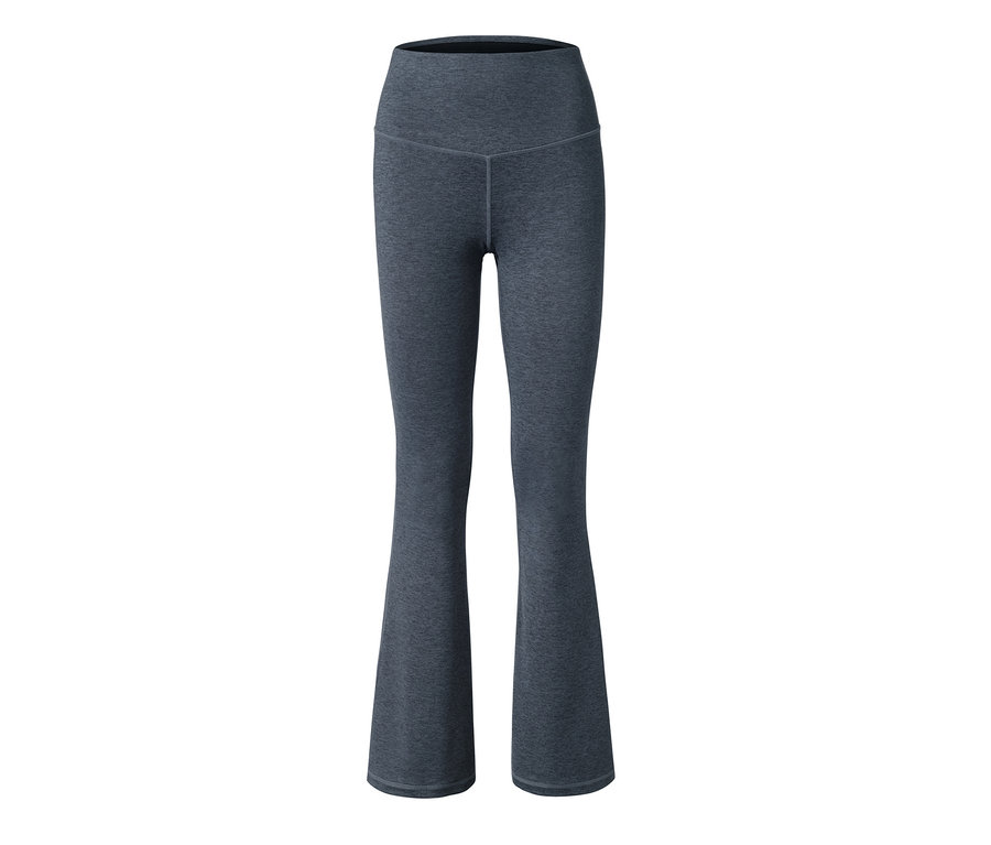 Modré stahovací sportovní kalhoty.