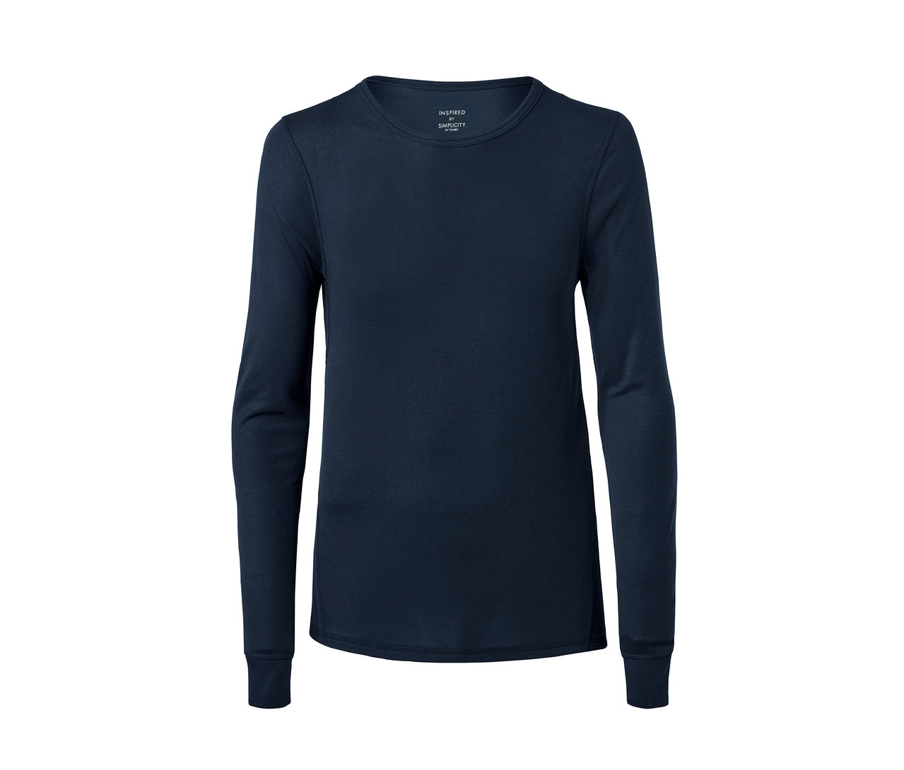 Funkční termoprádlo tmave modré barvy s dlouhými rukávy.