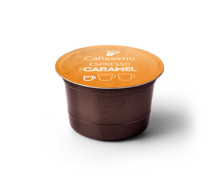 Kávová kapsle Cafissimo Flavoured Edition Espresso Caramel.