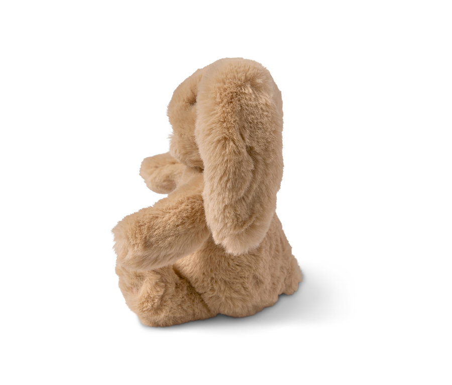 Detail plyšového zajíčka.