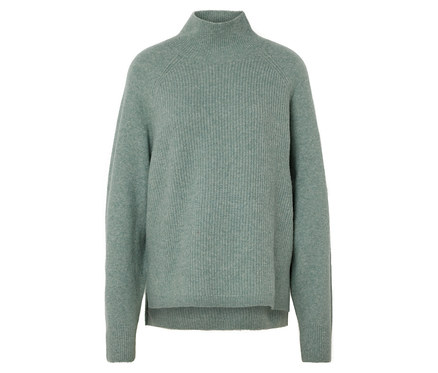 Svetr z hrubého úpletu z příze Soufflé, šalvějová