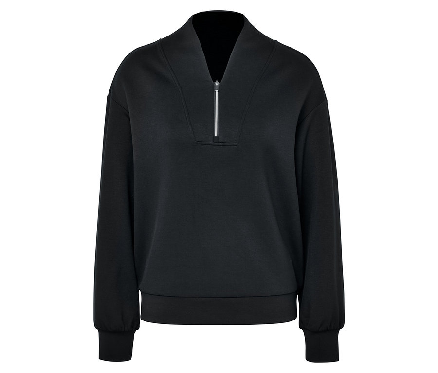 Černý prémiový svetr troyer se zipem.