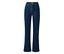 Tmavě modré džíny bootcut střihu „Lou“ na bílém pozadí.