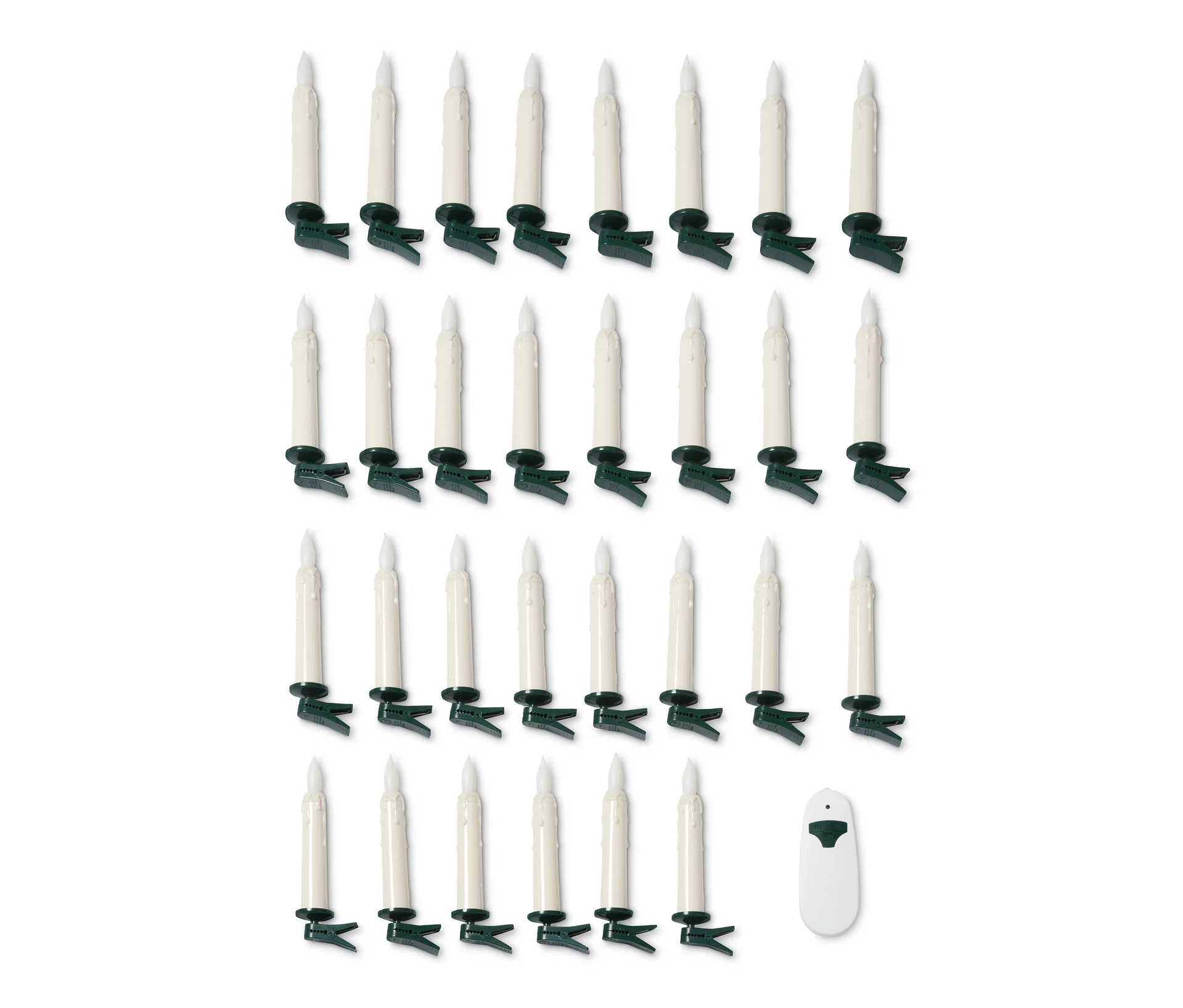 Svíčky na vánoční stromek s LED, 30 ks
