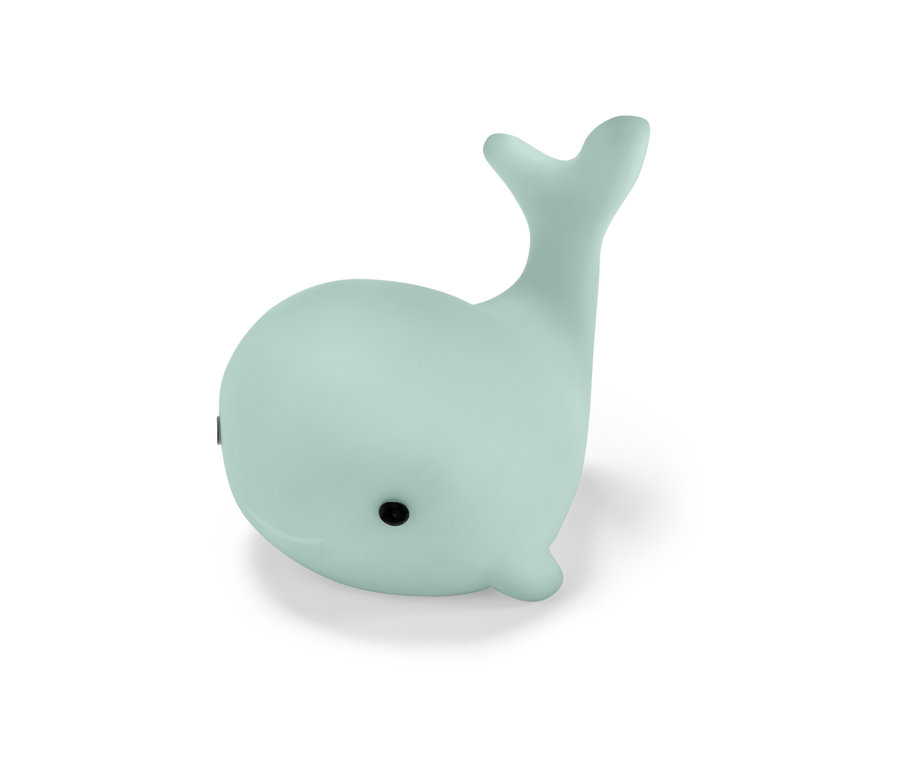 Modrá LED velryba do vany.