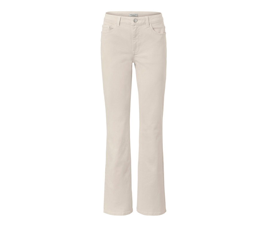Krémově bílé džíny bootcut střihu »Lou«.