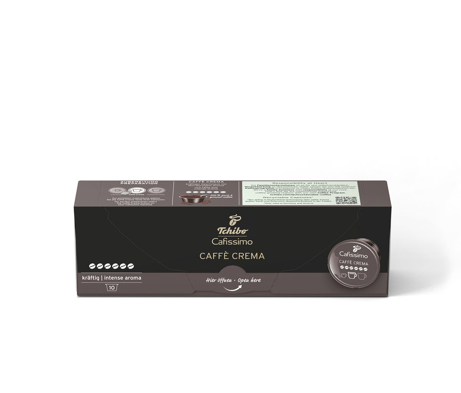 Balení kávových kapslí Cafissimo Caffè Crema kräftig.