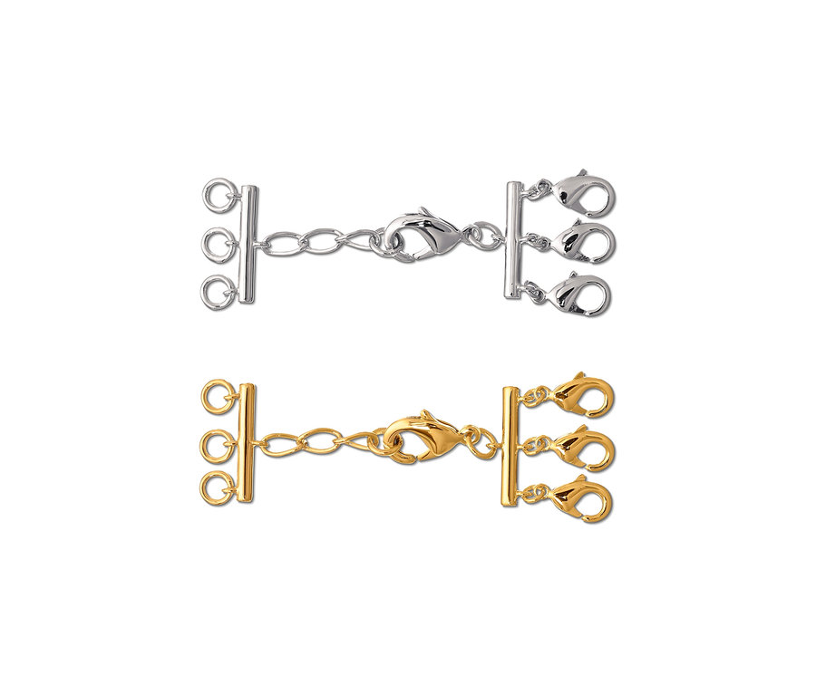 Dvě řetízkové zapínání pro vrstvení.