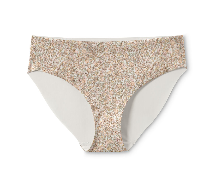 Detail dámských kalhotek Magic Cut s květinovým vzorem.