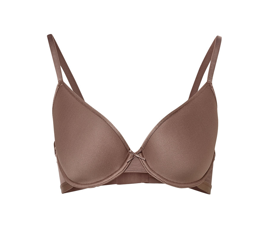 Hnědá podprsenka Spacer na bílém pozadí.