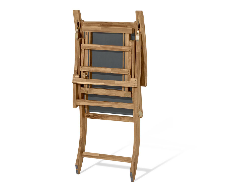 Složené lehátko »Lenja« s výsuvnou podnožkou.