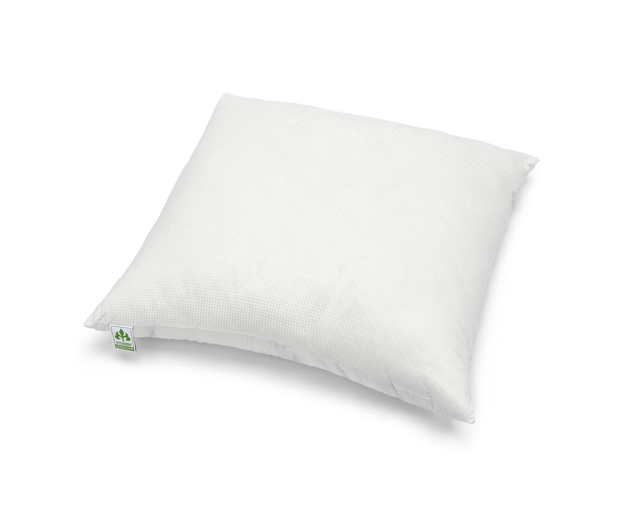 Bílý polštář irisette® greenline s technologií Outlast®, cca 80 x 80 cm.