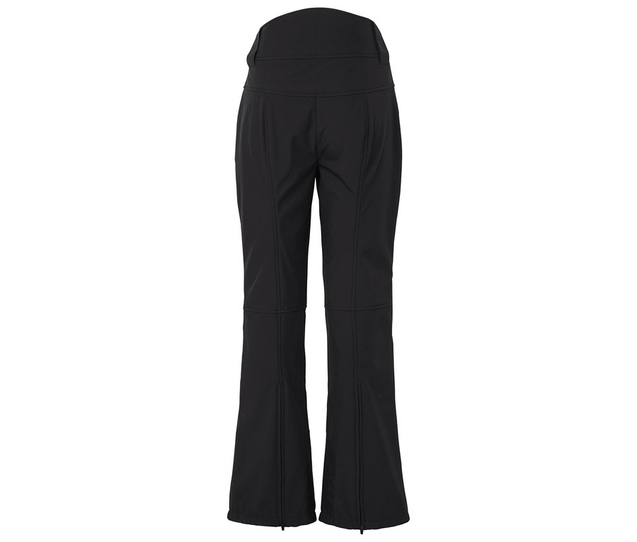Černé lyžařské kalhoty zezadu.
