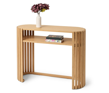 Bambusová konzole »HOLT« s lamelovými prvky