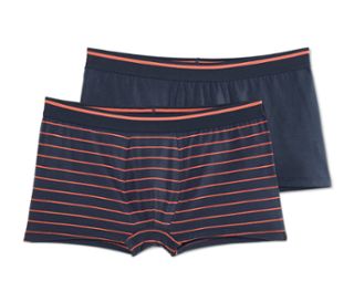 1x tmavomodro-oranžové proužky, 1x tmavě modrá