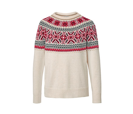 Pletený svetr s norským vzorem