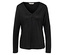 Černá blůza s dlouhým rukávem a výstřihem do V.