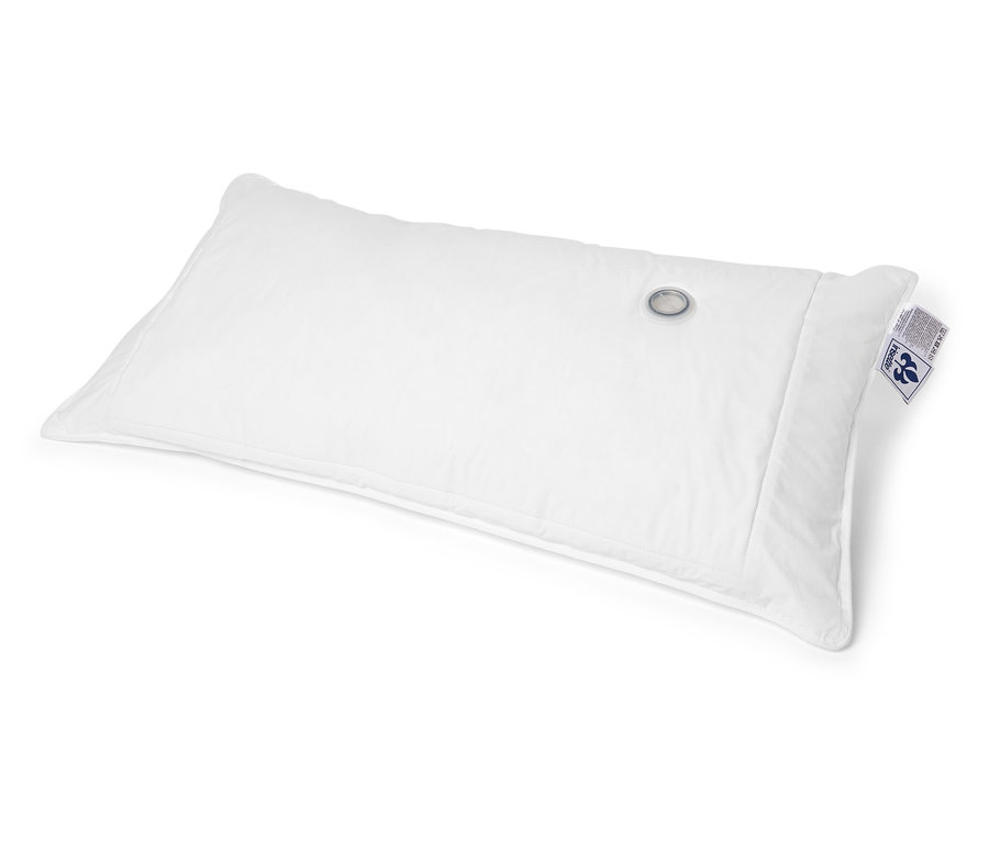 Bílý vodní polštář irisette® na bílém pozadí.