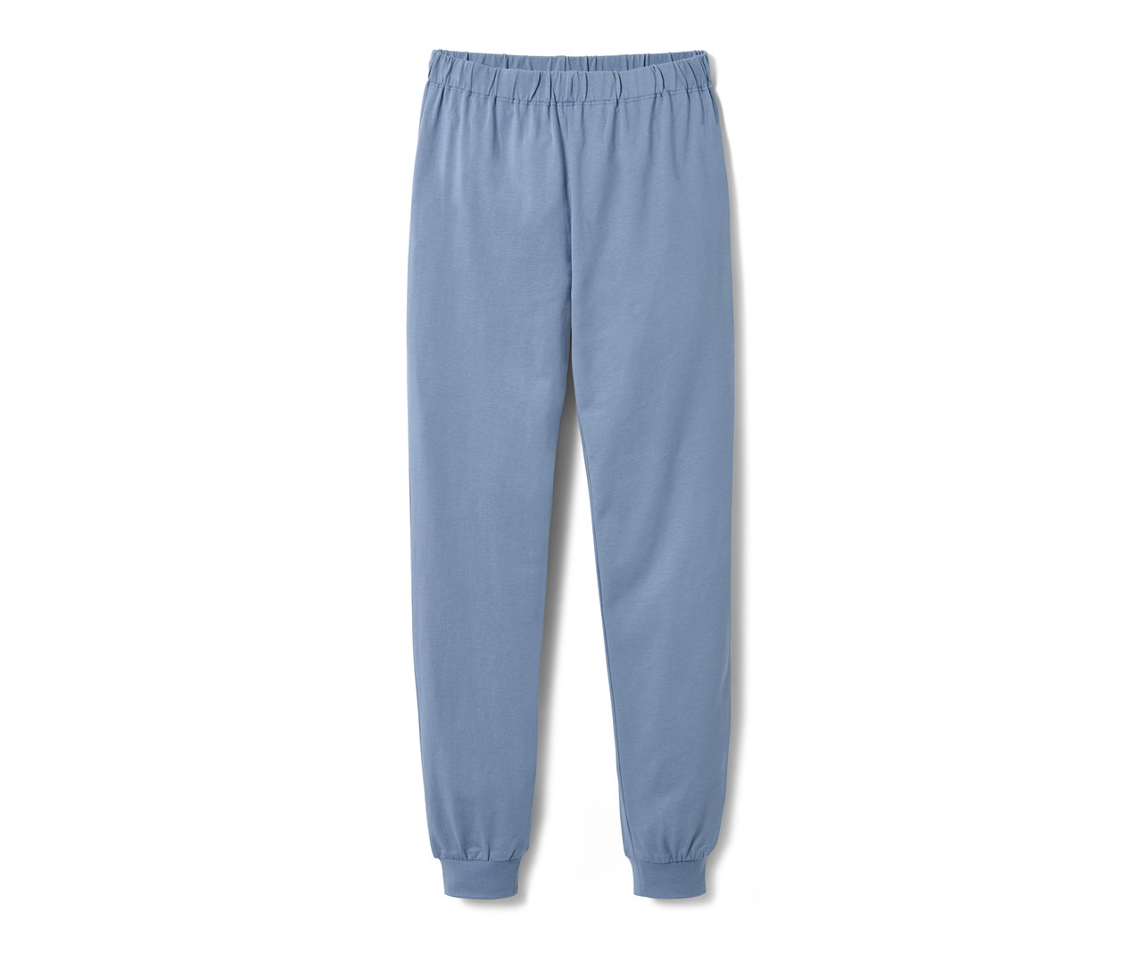 Modré dětské pyžamové kalhoty z 2 ks soupravy.