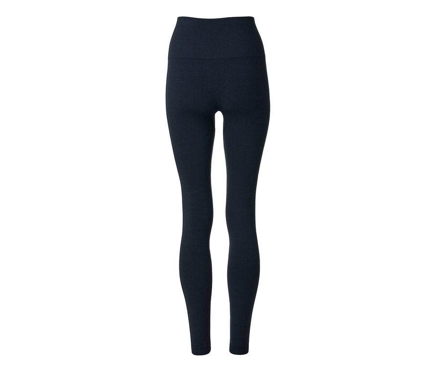 Černé bezešvé legíny s vysokým pasem.