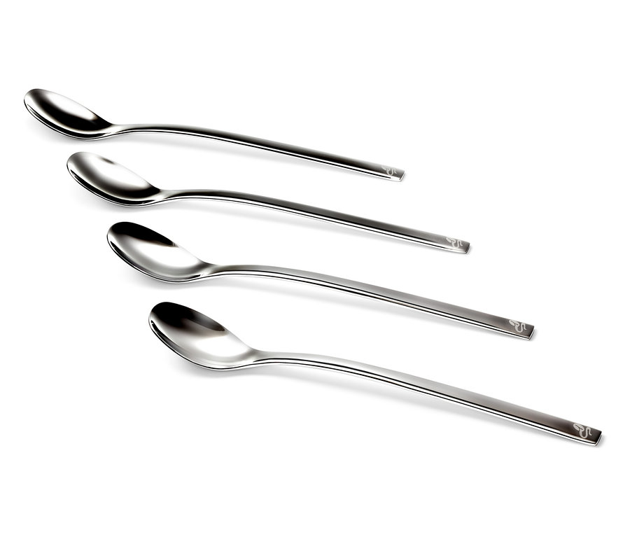 Lžičky na latte macchiato, 4dílná sada