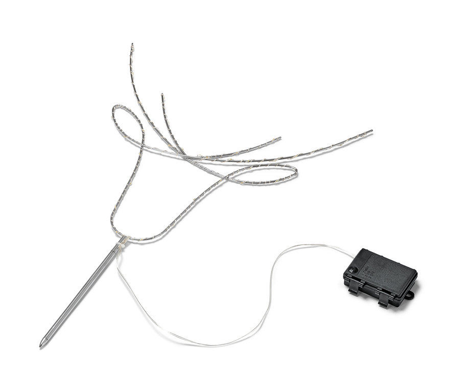 LED sobí hlava na bílém pozadí.