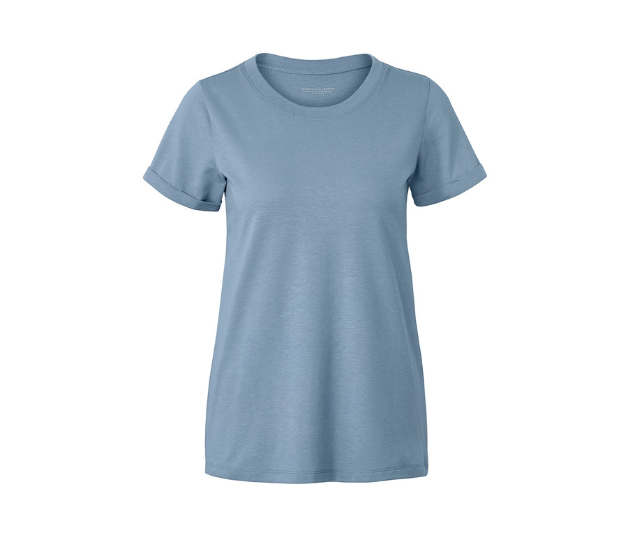 Světle modré funkční tričko.