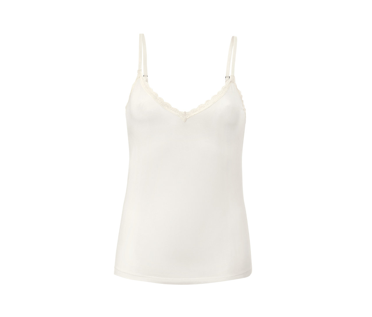 Bílé tílko s krajkou