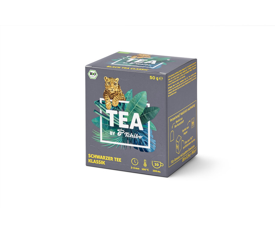 Balení BIO TEA by Tchibo Klassik 8 × 20 × 2,5 g.
